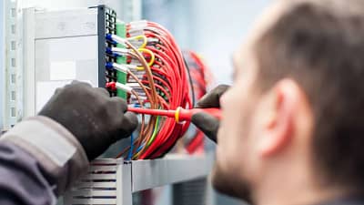 Electrician working board professional in new jersey Luminous llc