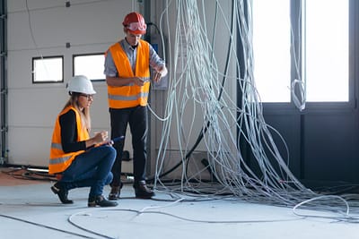 Commercial wiring services by Luminous llc